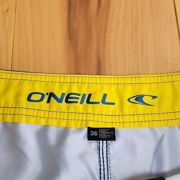O'NEILL BLUE & YELLOW BOARD SHORTS - Picture 4 of 10